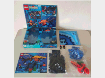 Lego n 6190  shark's crystal cave  aquashark sea 